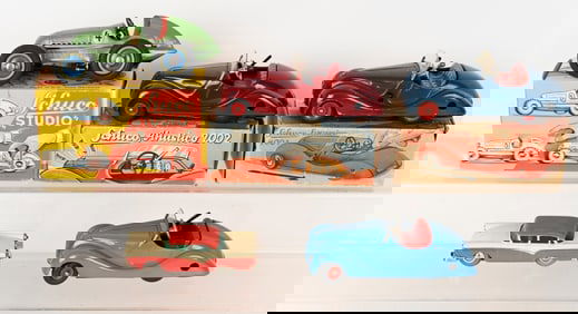 5- SCHUCO TIN WINDUP TOYS, 3 BOXED