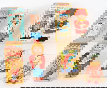 4- JAPAN WINDUP TOYS w/ BOXES