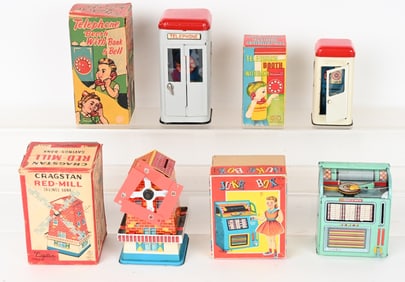 4- JAPAN TIN TOYS w/ BOXES
