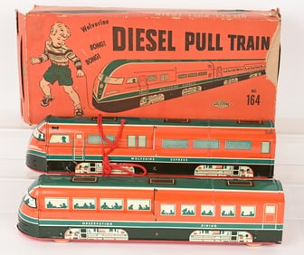 WOLVERINE DIESEL PULL TRAIN w/ BOX