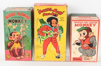 3- JAPAN BATTERY OP TOYS w/ BOXES