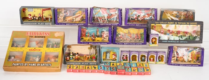 HUGE LOT OF MARX DISNEYKINS & MORE