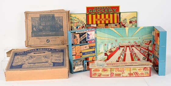 2- TOY GROCERY STORES w/ BOX