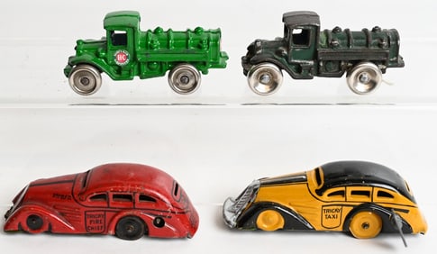 MARX TRICKY CARS & CAST IRON TOYS