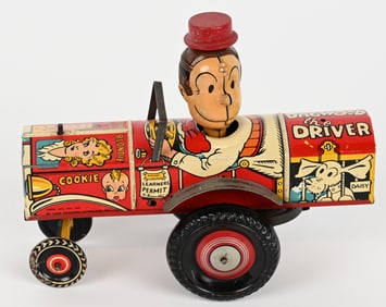 MARX TIN WINDUP DAGWOOD THE DRIVER CAR