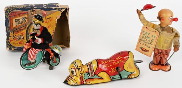 3- VINATAGE WINDUP TOYS