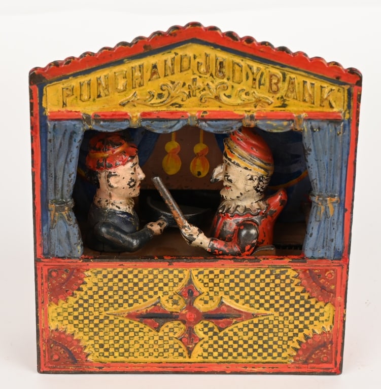 SHEPARD PUNCH & JUDY MECHANICAL BANK (1 of 5)