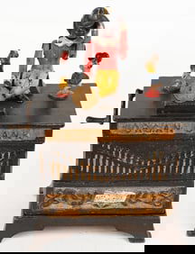 KYSER & REX ORGAN BOY / GIRL MECHANICAL BANK