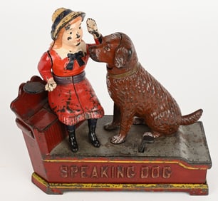 SHEPARD SPEAKING DOG MECHANICAL BANK