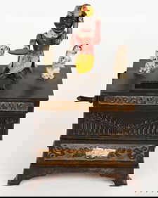 KYSER & REX ORGAN CAT / DOG MECHANICAL BANK