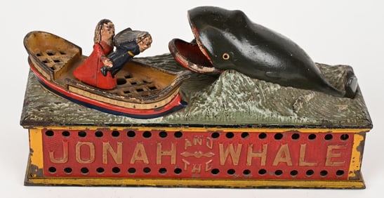 SHEPARD JONAH AND THE WHALE MECHANICAL BANK