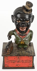 SHEPARD STUMP SPEAKER MECHANICAL BANK