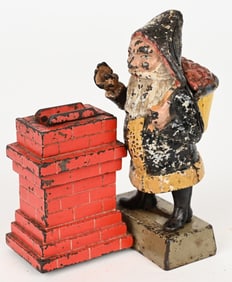 SHEPARD SANTA CLAUS AT CHIMNEY MECHANICAL BANK