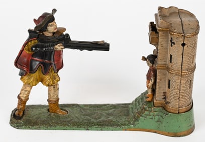 J&E STEVENS WILLIAM TELL MECHANICAL BANK