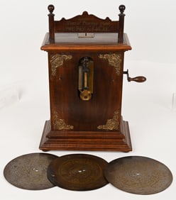 ANTIQUE SYMPHONION MUSICAL SAVINGS BANK