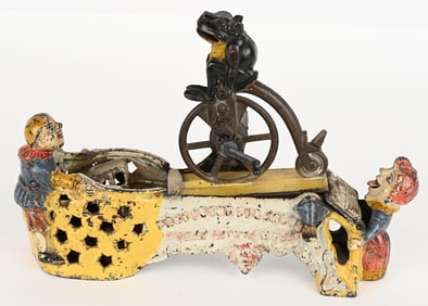 J&E STEVENS PROFESSOR PUG FROG MECH. BANK