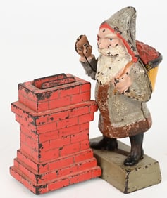 SHEPARD SANTA CLAUS AT CHIMNEY MECHANICAL BANK