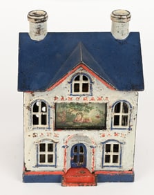 J&E STEVENS PANORAMA MECHANICAL BANK