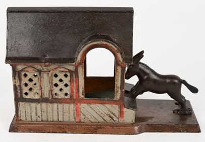 J&E STEVENS MULE ENTERING BARN MECHANICAL BANK