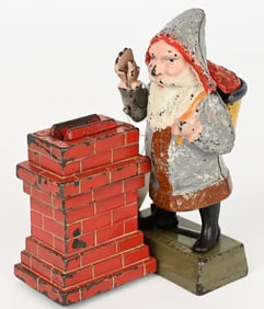 SHEPARD SANTA CLAUS AT CHIMNEY MECHANICAL BANK
