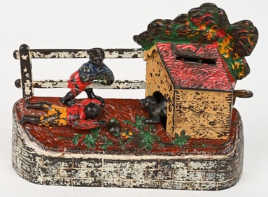 KYSER & REX BOY STEALING WATERMELON MECH. BANK