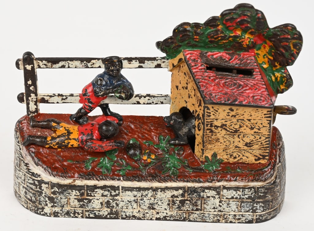 KYSER & REX BOY STEALING WATERMELON MECH. BANK (1 of 3)