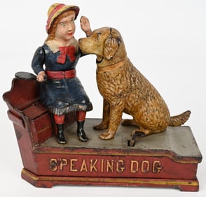 SHEPARD SPEAKING DOG MECHANICAL BANK