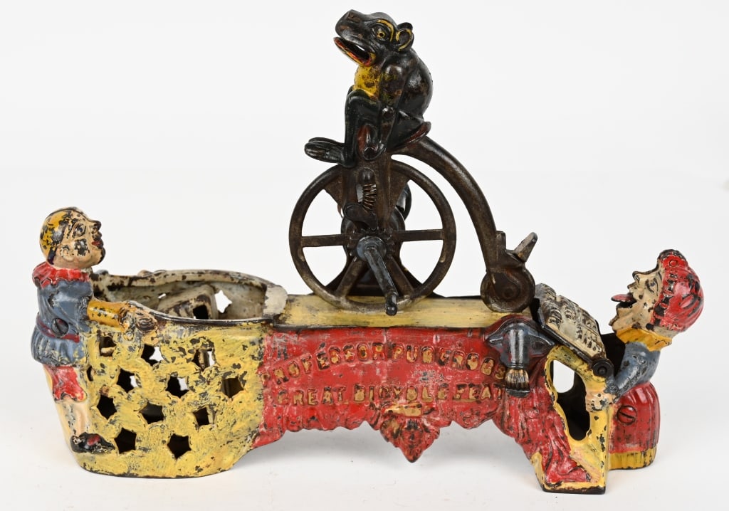 J&E STEVENS PROFESSOR PUG FROG MECH. BANK (1 of 5)