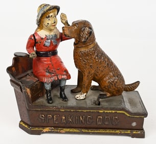 SHEPARD SPEAKING DOG MECHANICAL BANK