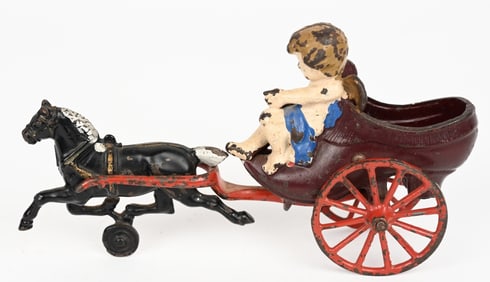 KENTON HORSE DRAWN CHERUB CART