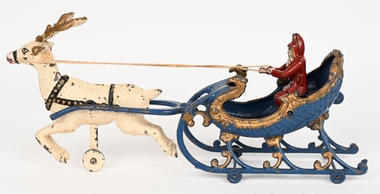 HUBLEY SANTA SLEIGH ONE REINDEER