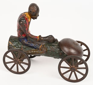 N.N. HILL MONKEY ON LOG BELL TOY