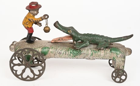 GONG BELL BOY TEASING ALLIGATOR BELL TOY