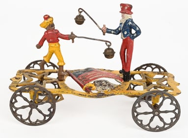 GONG BELL UNCLE SAM AND THE DON BELL TOY