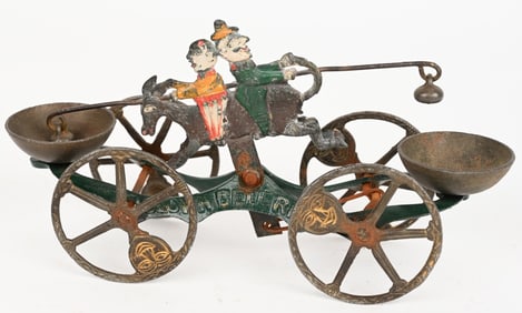 J&E STEVENS CAST IRON CLOWN BELL RINGERS