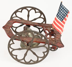 GONG BELL CAST IRON YOUNG AMERICA BELL TOY
