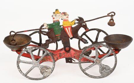 J&E STEVENS CAST IRON CLOWN BELL RINGERS