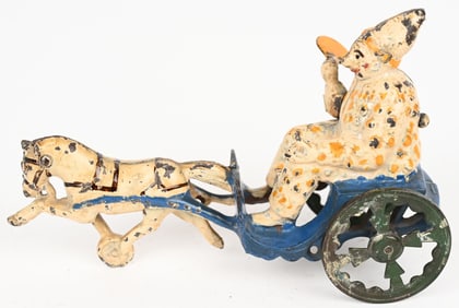 U.S. HARDWARE CAST IRON FANNING CLOWN CART