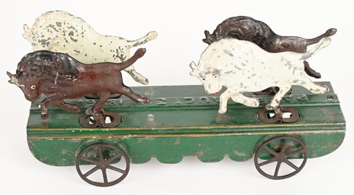 AMERICAN TIN FALLOWS BUFFALOS TIN TOY