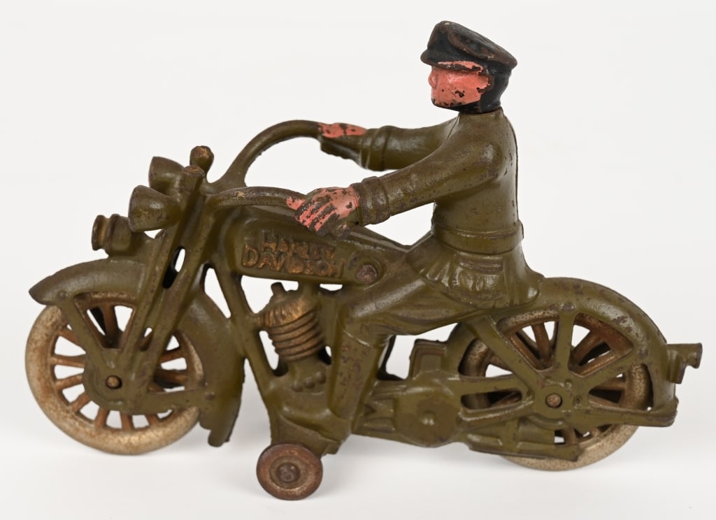 HUBLEY HARLEY DAVIDSON SWIVEL HEAD MOTORCYCLE (1 of 4)