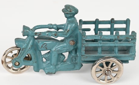 HUBLEY CAST IRON STAKE DELIVERY MOTORCYCLE