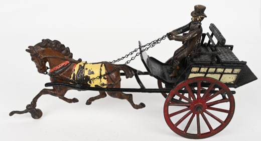 PRATT & LETCHWORTH CAST IRON DOG CART