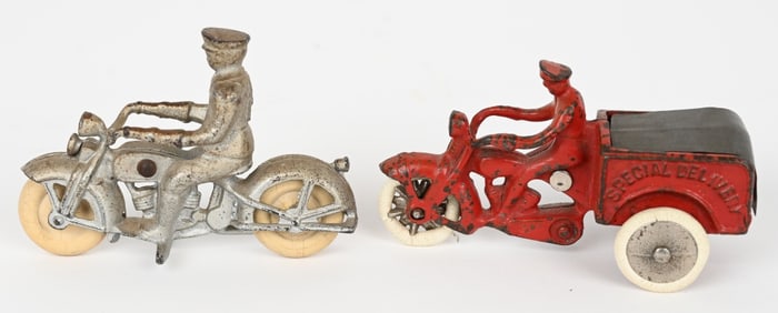 2- KILGORE CAST IRON MOTORCYCLES