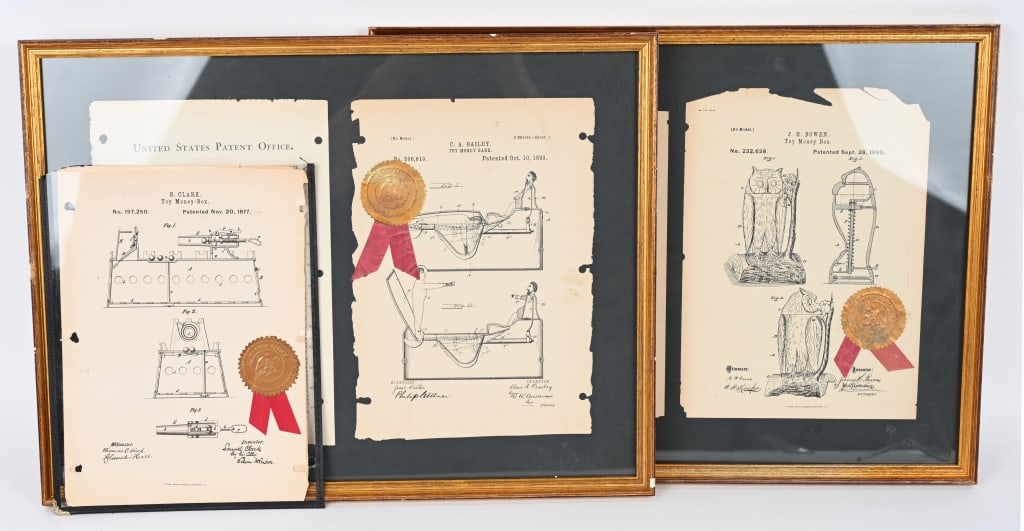 3- MECHANICAL BANK PATENT PAPERS (1 of 7)