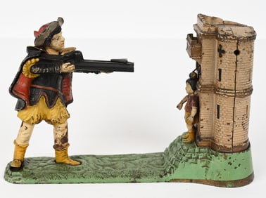 J&E STEVENS WILLIAM TELL MECHANICAL BANK