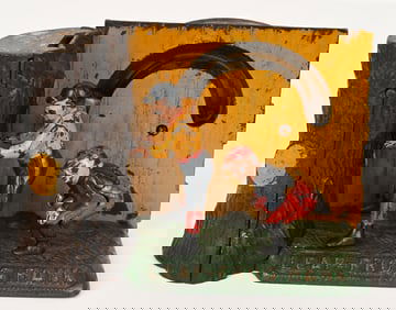 SHEPARD LEAP FROG MECHANICAL BANK