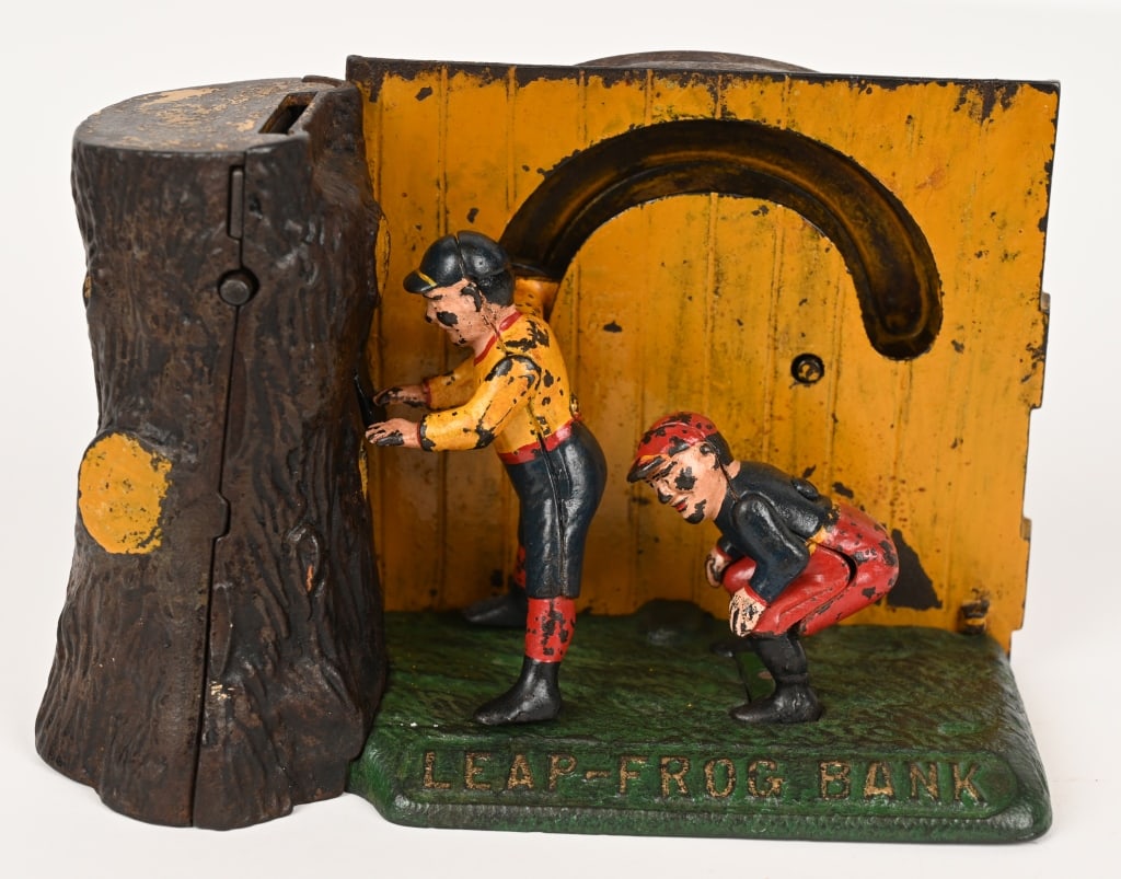 SHEPARD LEAP FROG MECHANICAL BANK (1 of 5)