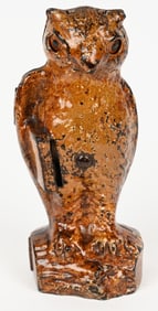 KILGORE OWL SLOT IN BOOK MECHANICAL BANK