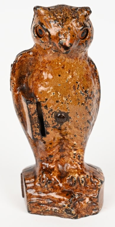 KILGORE OWL SLOT IN BOOK MECHANICAL BANK (1 of 5)