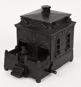 JUDD DOG ON TURNTABLE MECHANICAL BANK